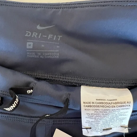 Nike M Navy Leggings Performance Running Fit NWT - Picture 6 of 8